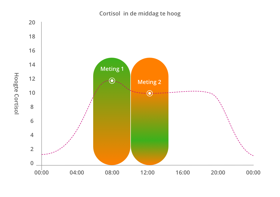 cortisol verhoogd